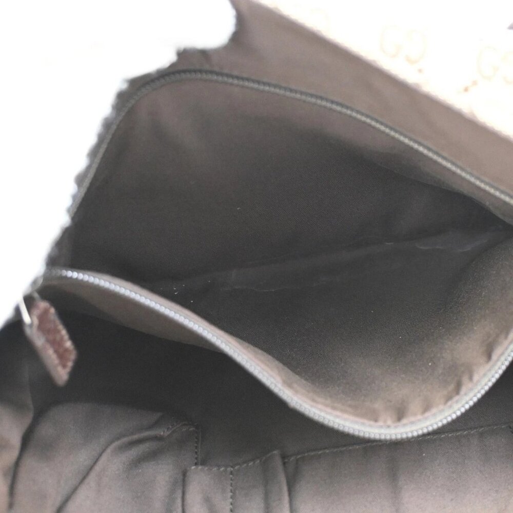 GUCCI GG Pattern Crossbody Messenger Bag Canvas Leather Beige Brown SHW 36KC013 - Picture 13 of 16
